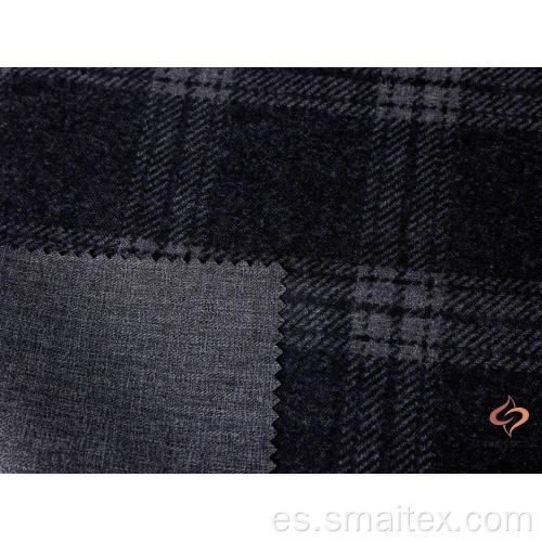Tela de lana de imitación de tela escocesa de poliéster 160D